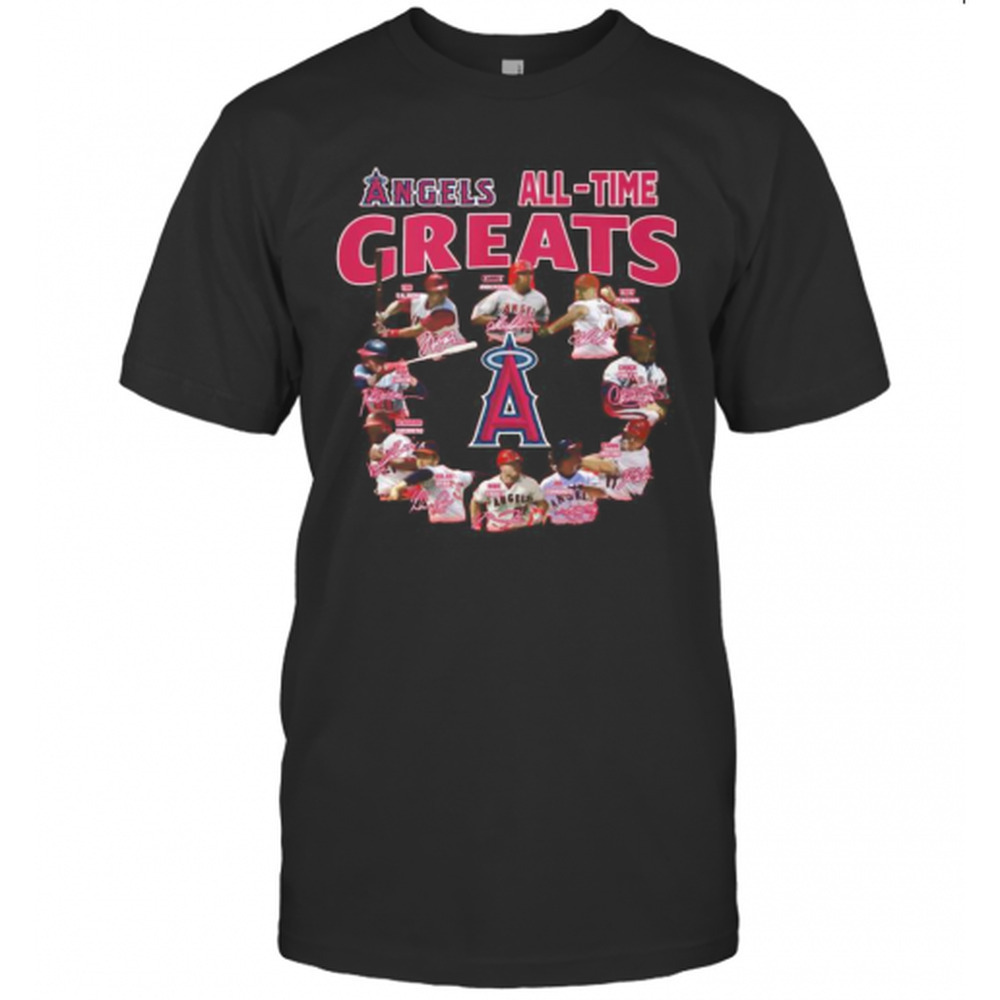 Los Angeles Angels All Time Greats Signatures T-Shirt